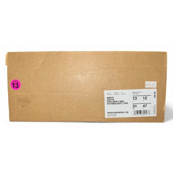 TNF Mens 12 Vectiv Exploris 2 Mid Futurelight Leather Hiking Boots Brandy Brown - Picture 6 of 6